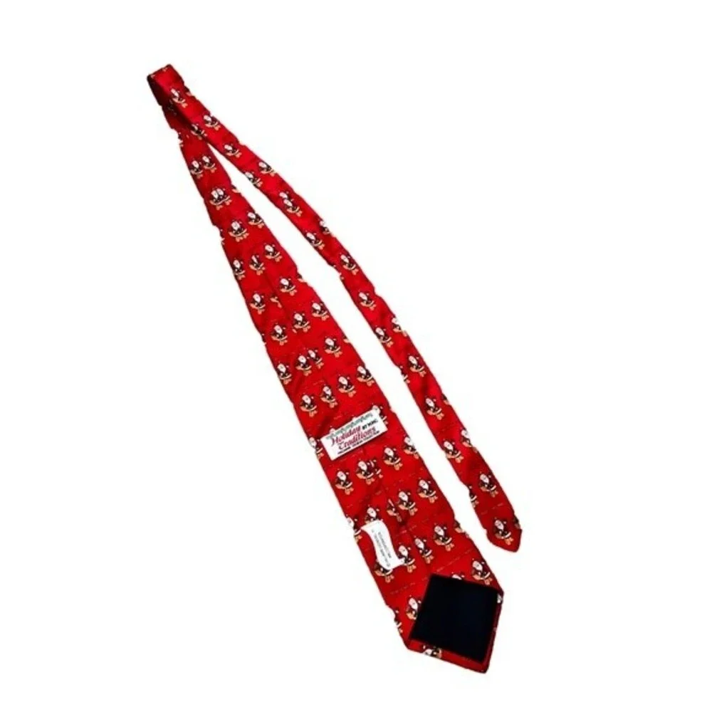 Vintage Silk Santa Tie Hallmark Traditions by MMG Holiday Christmas